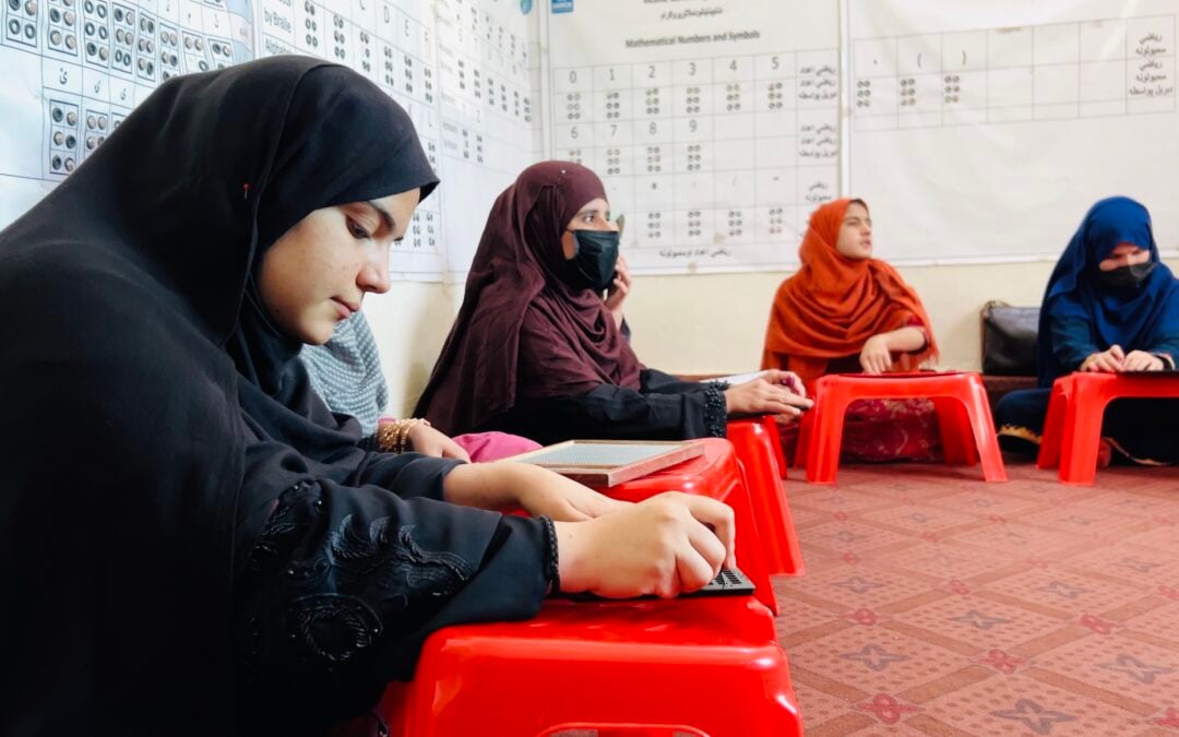 Visually impaired women find hope in eastern Afghanistan