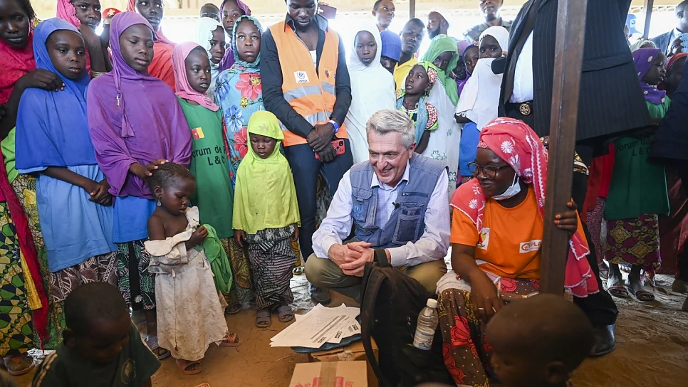 UNHCR’s Grandi meets Cameroonians displaced by conflict